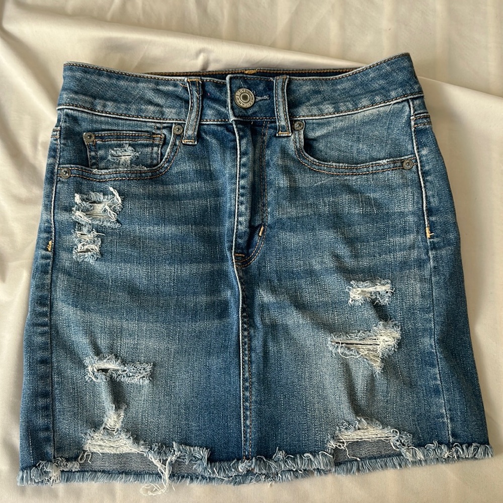 AE Jean skirt